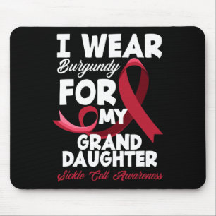 Mousepad Eu Visto Burgundy Para A Minha Neta Célula Falsa A