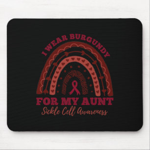 Mousepad Eu Visto Burgundy Para Minha Tia Rainbow Célula Fa