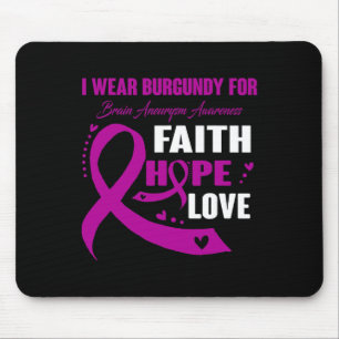 Mousepad Eu Visto Burgundy Para Presentes De Consciência Do