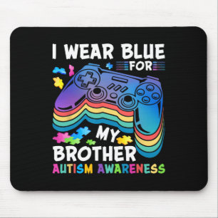 Mousepad Eu Visto De Azul Para Os Meus Irmãos Autismo Acons