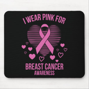 Mousepad Eu Visto Fita Cor-de-Fita Cor-de-Fita Legal Cancer