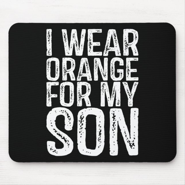 Mousepad Eu Visto Laranja Para A Consciência Da Leucemia Do (Frente)