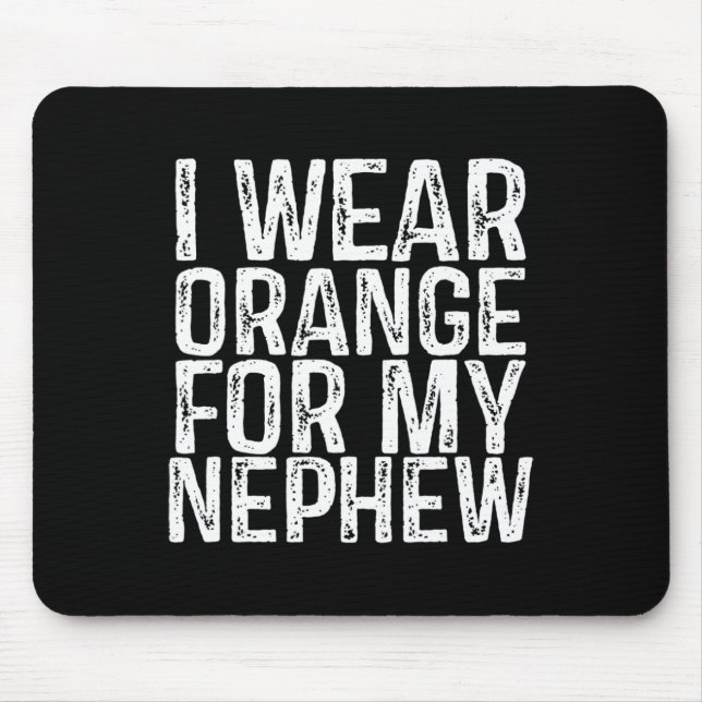 Mousepad Eu Visto Laranja Para A Consciência Da Leucemia Do (Frente)