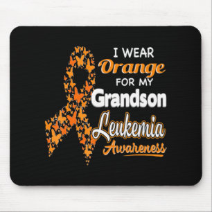 Mousepad Eu visto laranja para a consciência do meu neto Le