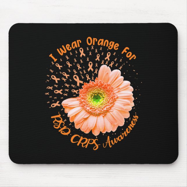 Mousepad Eu Visto Laranja Para A Luta Contra A Consciência  (Frente)