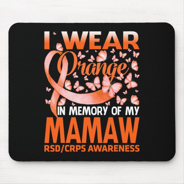 Mousepad Eu Visto Laranja Para A Minha Consciência RSD de M (Frente)