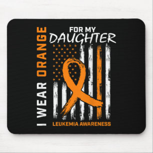 Mousepad Eu Visto Laranja Para A Sensibilização Para A Leuc