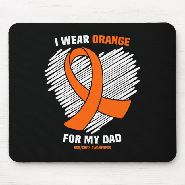 Mousepad Eu Visto Laranja Para Minha Consciência RSDCRPS Pa (Frente)