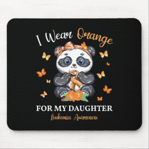 Mousepad Eu Visto Laranja Para Minha Filha Leucemia Consciê