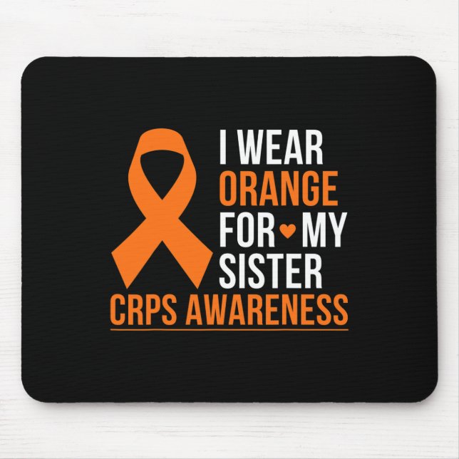 Mousepad Eu Visto Laranja Para Minha Irmã Rsd Crps Sensibil (Frente)