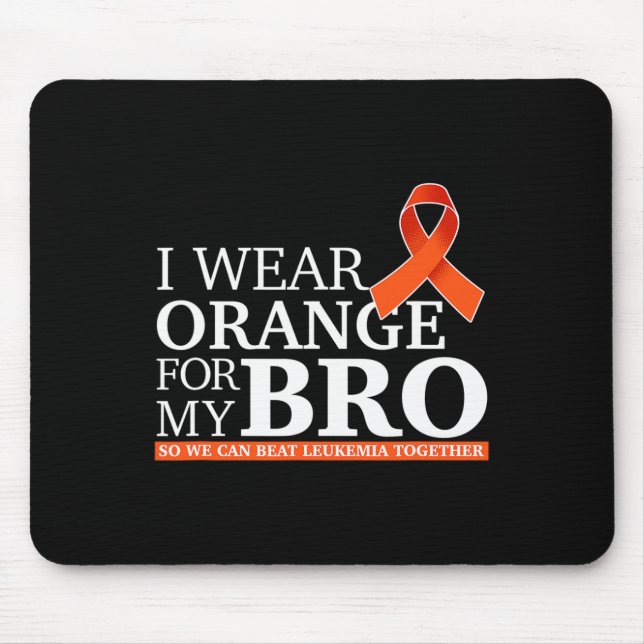 Mousepad Eu Visto Laranja Para O Meu Irmão Para Que Possamo (Frente)