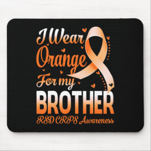 Mousepad Eu Visto Laranja Para O Meu Irmão Rsd Crps Sensibi