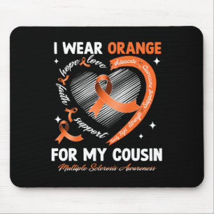 Mousepad Eu Visto Laranja Para O Meu Primo Esclerose Múltip