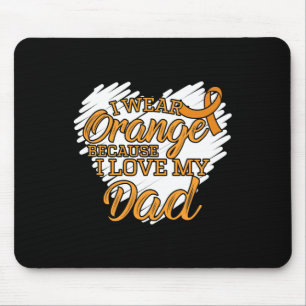 Mousepad Eu Visto Laranja Porque Eu Amo Meu Pai De Leucemia