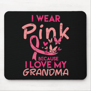 Mousepad Eu Visto Rosa Ama Minha Avó Cancer De Mama Awarene
