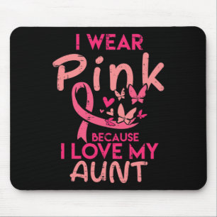 Mousepad Eu Visto Rosa Eu Amo Minha Tia Cancer De Mama Cons