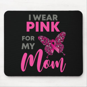 Mousepad Eu Visto Rosa Para A Minha Mãe Cancer Sensibilizaç