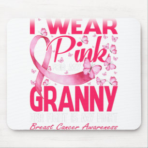 Mousepad Eu Visto Rosa Para A Sensibilização Do Cancer Da
