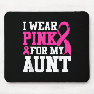 Mousepad Eu Visto Rosa Para Minha Tia Sensibilização Para O