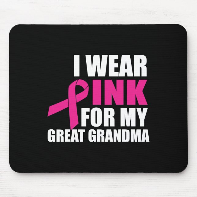 Mousepad Eu Visto Rosa Para O Cancer Da Minha Avó Excelente (Frente)