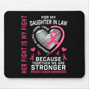 Mousepad Eu Visto Rosa Pela Minha Filha Na Lei Do Cancer De