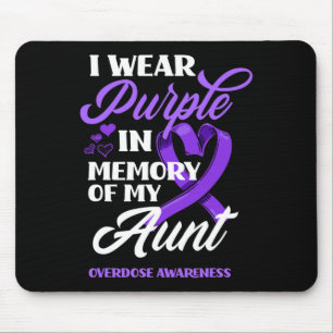 Mousepad Eu Visto Roxo Em Memória Da Minha Tia Sobredosagem