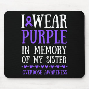 Mousepad Eu Visto Roxo Em Memória Da Sobredosagem Da Minha