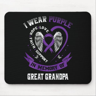 Mousepad Eu Visto Roxo Em Memória Do Avô Excelente Pancreat