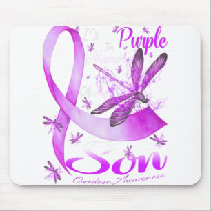 Mousepad Eu Visto Roxo Em Memória Do Meu Filho Dragonfly