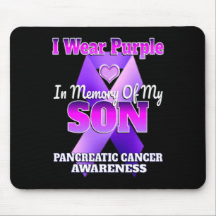 Mousepad Eu Visto Roxo Em Memória Do Meu Filho Pancreático.