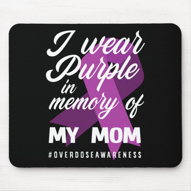 Mousepad Eu Visto Roxo Na Memória Para A Sobredosagem Da Mi (Frente)
