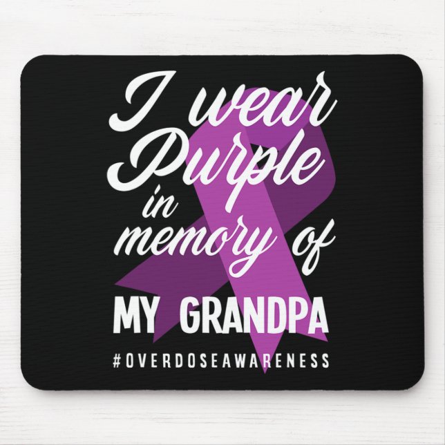 Mousepad Eu Visto Roxo Na Memória Para A Sobredosagem Do Me (Frente)