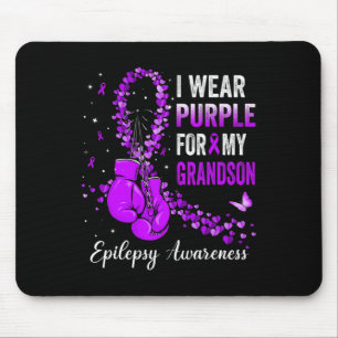 Mousepad Eu Visto Roxo Para A Consciência Da Epilepsia Do M