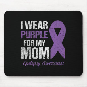 Mousepad Eu Visto Roxo Para A Consciência Da Epilepsia Mãe