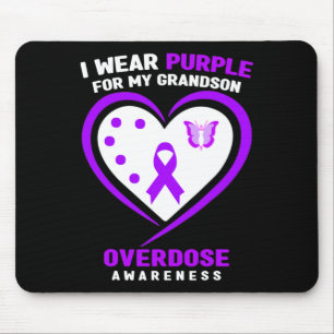 Mousepad Eu Visto Roxo Para A Consciência Da Sobredosagem D