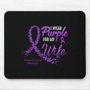 Mousepad Eu Visto Roxo Para A Consciência Do Câncer de pânc