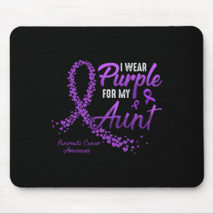 Mousepad Eu Visto Roxo Para A Consciência Do Câncer de pânc