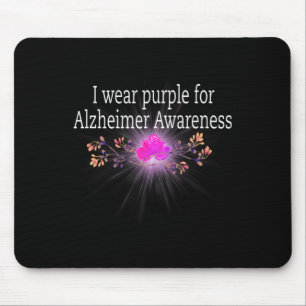 Mousepad Eu Visto Roxo Para A Consciência Do Heimerheimer