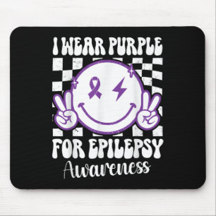 Mousepad Eu Visto Roxo Para A Consciência Epilepsia Sorria