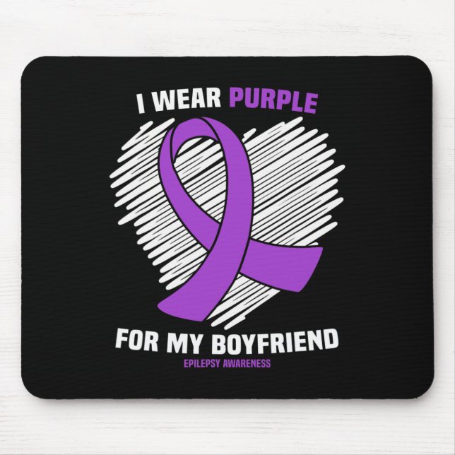 Mousepad Eu Visto Roxo Para A Minha Consciência Da Epilepsi (Frente)