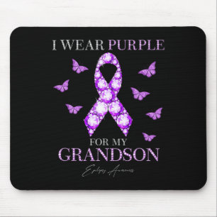 Mousepad Eu Visto Roxo Para Meu Avô Epilepsia Sensibilizaçã