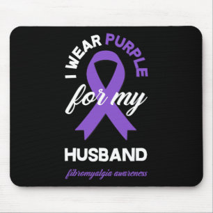 Mousepad Eu Visto Roxo Para Meu Marido Fibromialgia Awarene