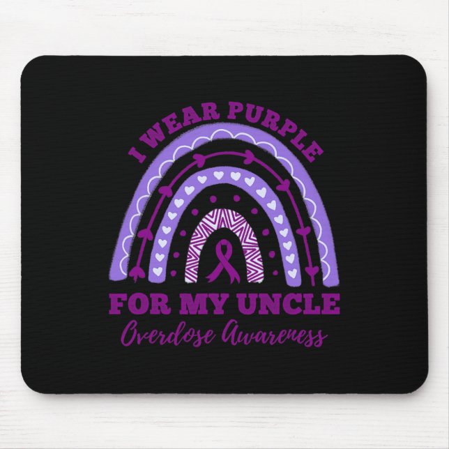 Mousepad Eu Visto Roxo Para Meu Tio Sobredosar A Chuva (Frente)