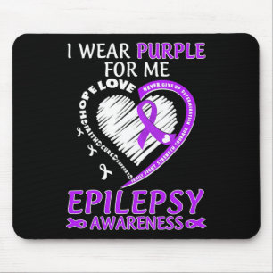 Mousepad Eu Visto Roxo Para Mim Consciência Epilepsia Coste
