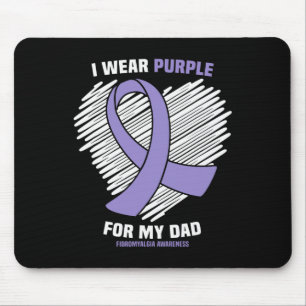 Mousepad Eu Visto Roxo Para Minha Consciência Da Fibromialg