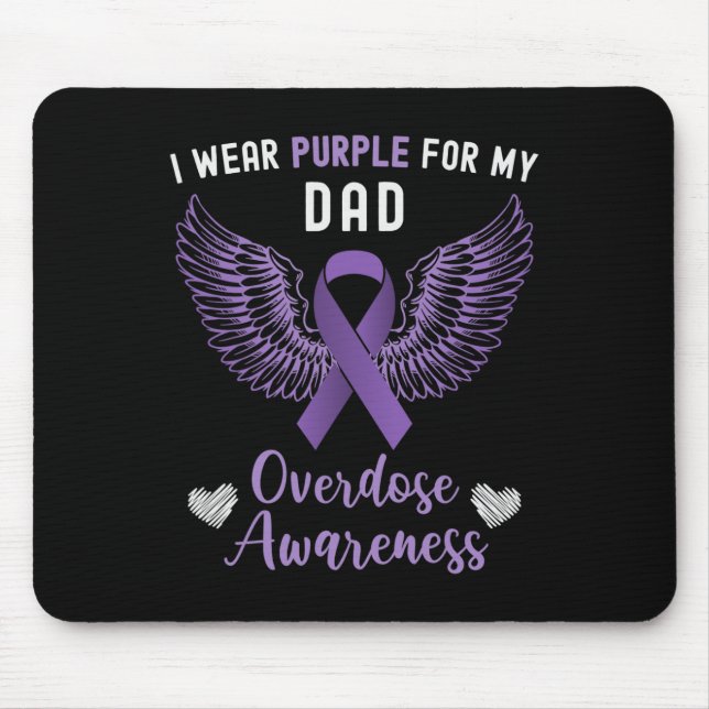 Mousepad Eu Visto Roxo Para Minha Consciência Da Sobredosag (Frente)