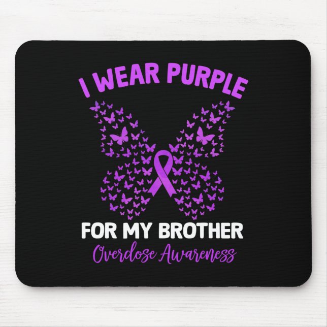 Mousepad Eu Visto Roxo Para Minha Consciência Irmão Sobre S (Frente)