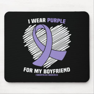 Mousepad Eu Visto Roxo Para Minha Fibromialgia Namorado Awa