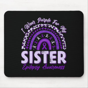 Mousepad Eu Visto Roxo Para Minha Irmã Epilepsia Sensibiliz