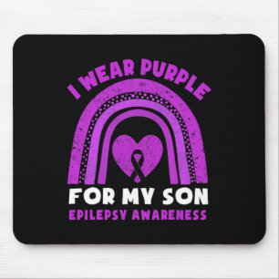 Mousepad Eu Visto Roxo Para O Meu Filho Sensibilização Epil